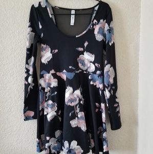 Long sleeve floral dress